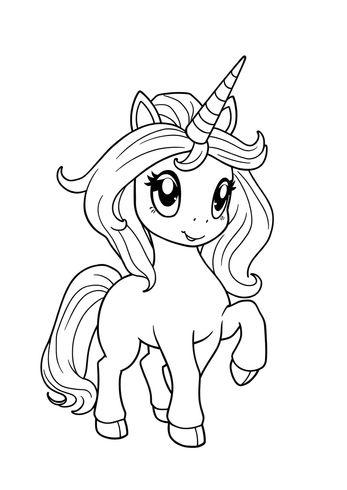 Pokemon Unicorn Coloring Page coloring page for kids