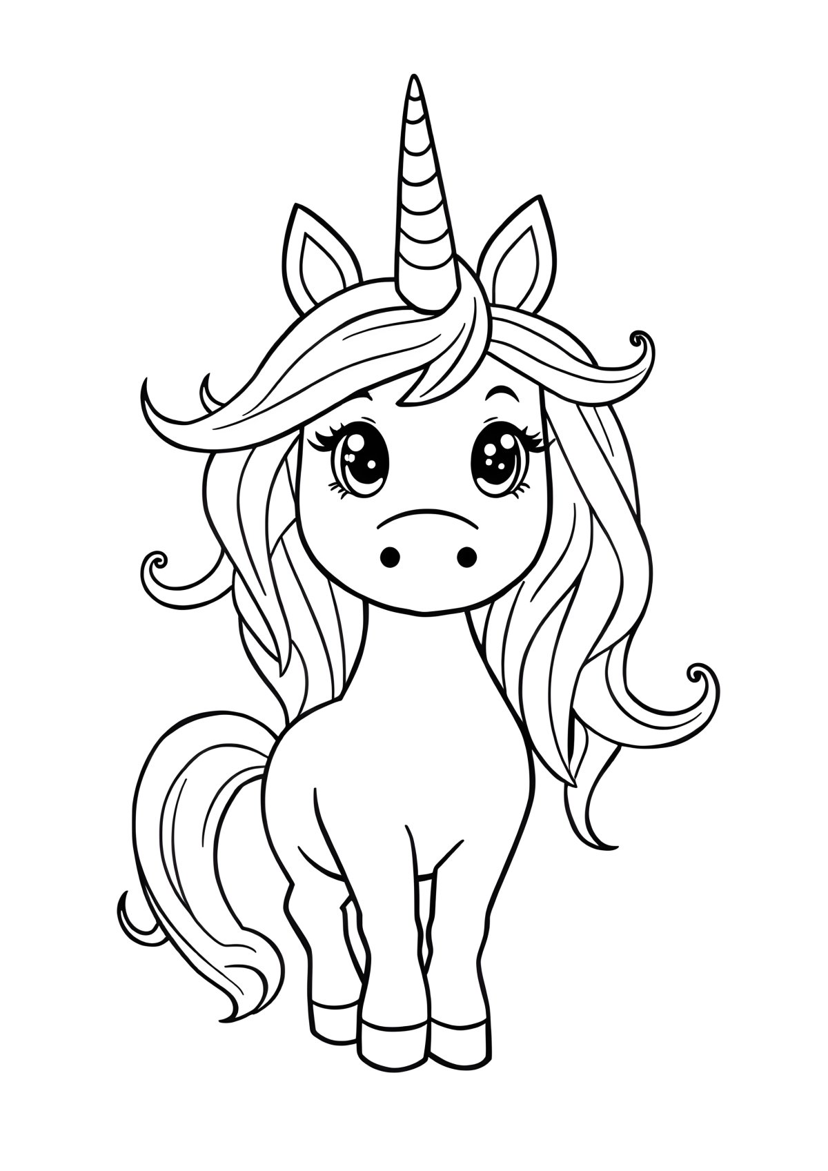 Unicorn Person Coloring Page coloring page for kids
