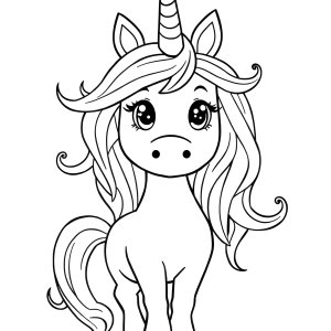 Unicorn Person Coloring Page coloring page for kids