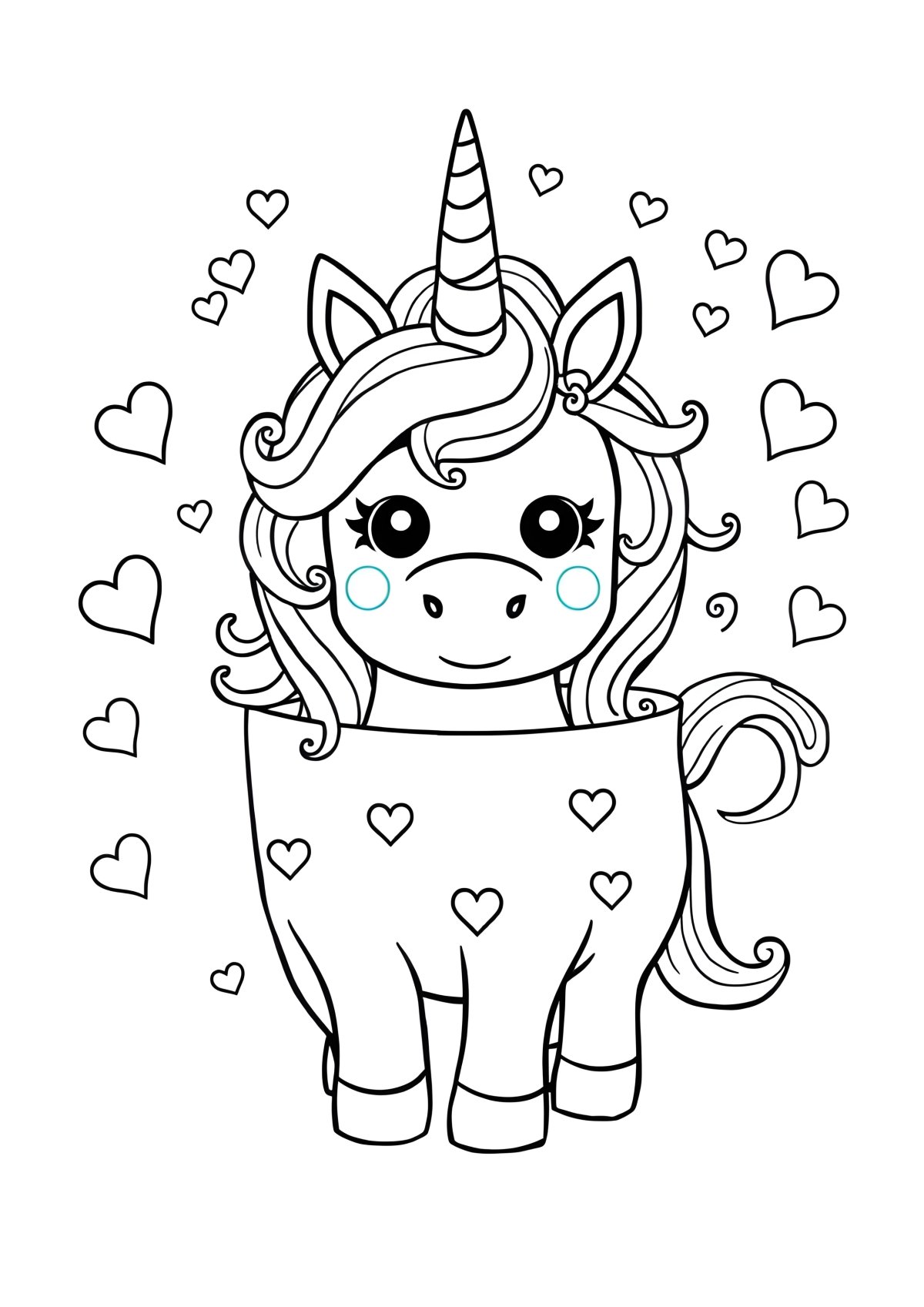 Poopsie Surprise Unicorn Coloring Page coloring page for kids
