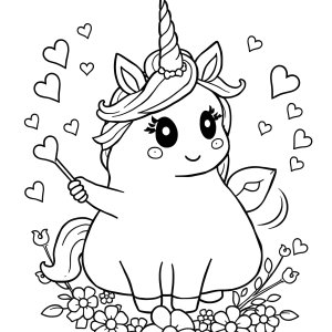 Poopsie Unicorn Coloring Page coloring page for kids