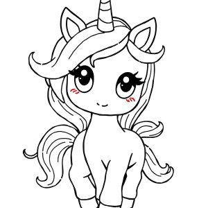 Tokidoki Unicorno Coloring Page coloring page for kids