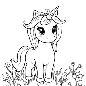 Free Printable Unicorn Coloring Page For Preschoolers coloring page for kids