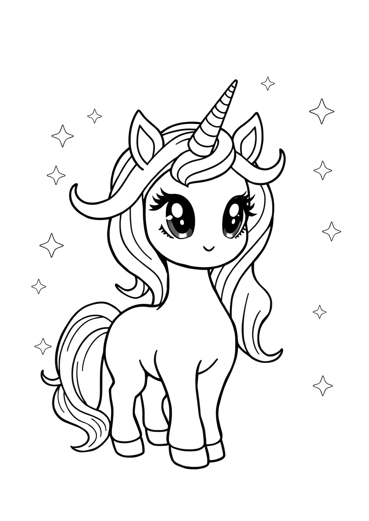 Unicorn Lps Coloring Page coloring page for kids