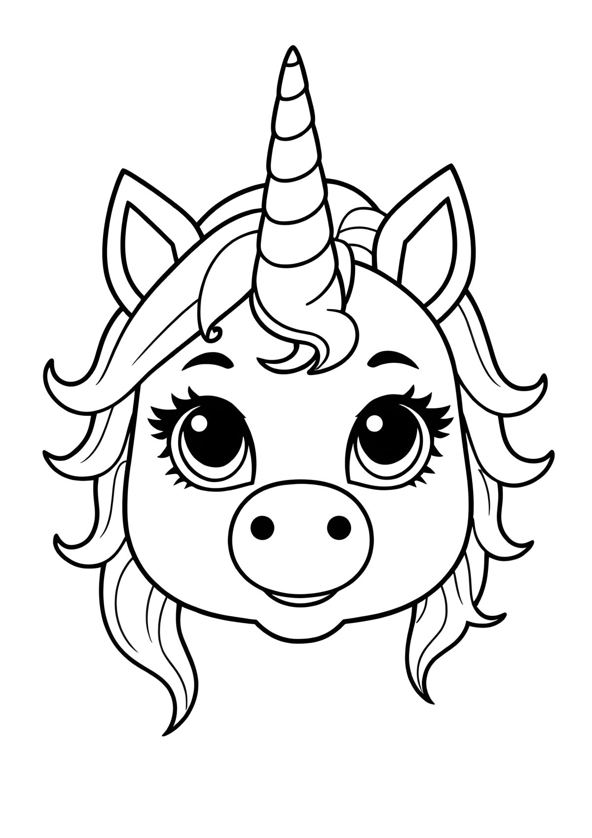 Unicorn Mask Coloring Unicorn Lol Pets Coloring Page coloring page for kids