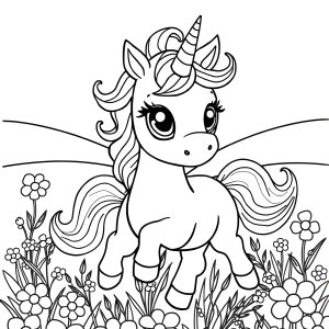 Unicorn Printable Kids Lol Coloring Page coloring page for kids