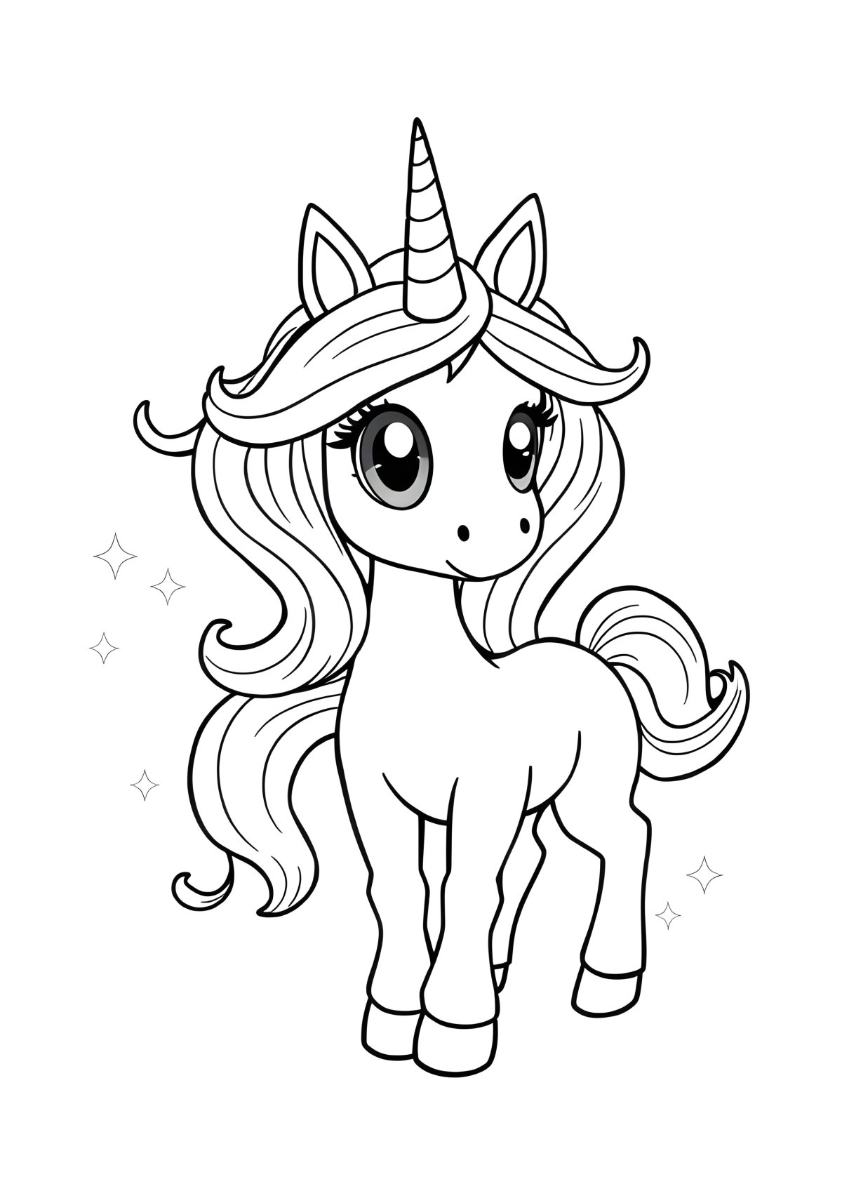 Unicorn Academy Coloring Page Layla coloring page for kids