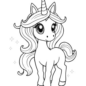 Unicorn Academy Coloring Page Layla coloring page for kids