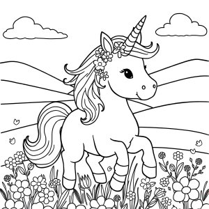 Coloring Page Unicorn Pictures To Print coloring page for kids