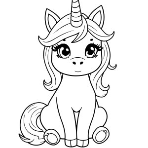 Free Coloring Page Unicorn Cat coloring page for kids