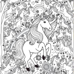 Top 100 Magical Unicorn Coloring Page The Ultimate Free coloring page for kids