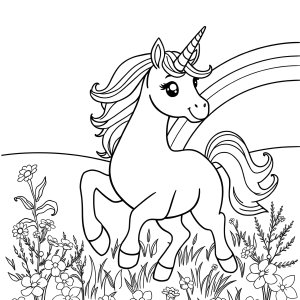 Coloring Page Unicorn Printable Images coloring page for kids