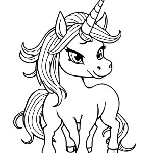 Adopt Me Coloring Page Evil Unicorn coloring page for kids
