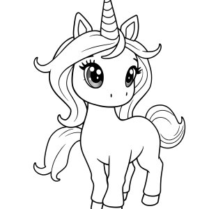 Adopt Me Coloring Page Unicorn coloring page for kids