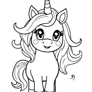 Amoung Us Unicorn Coloring Page coloring page for kids