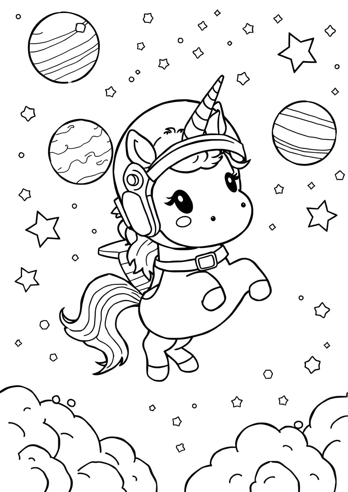 Coloring Page Unicorn Among Us coloring page for kids