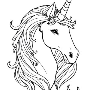 Free Printable Hard Free Printable Unicorn Coloring Page coloring page for kids