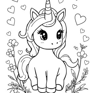 Baby Coloring Sheet Unicorn Coloring Page coloring page for kids