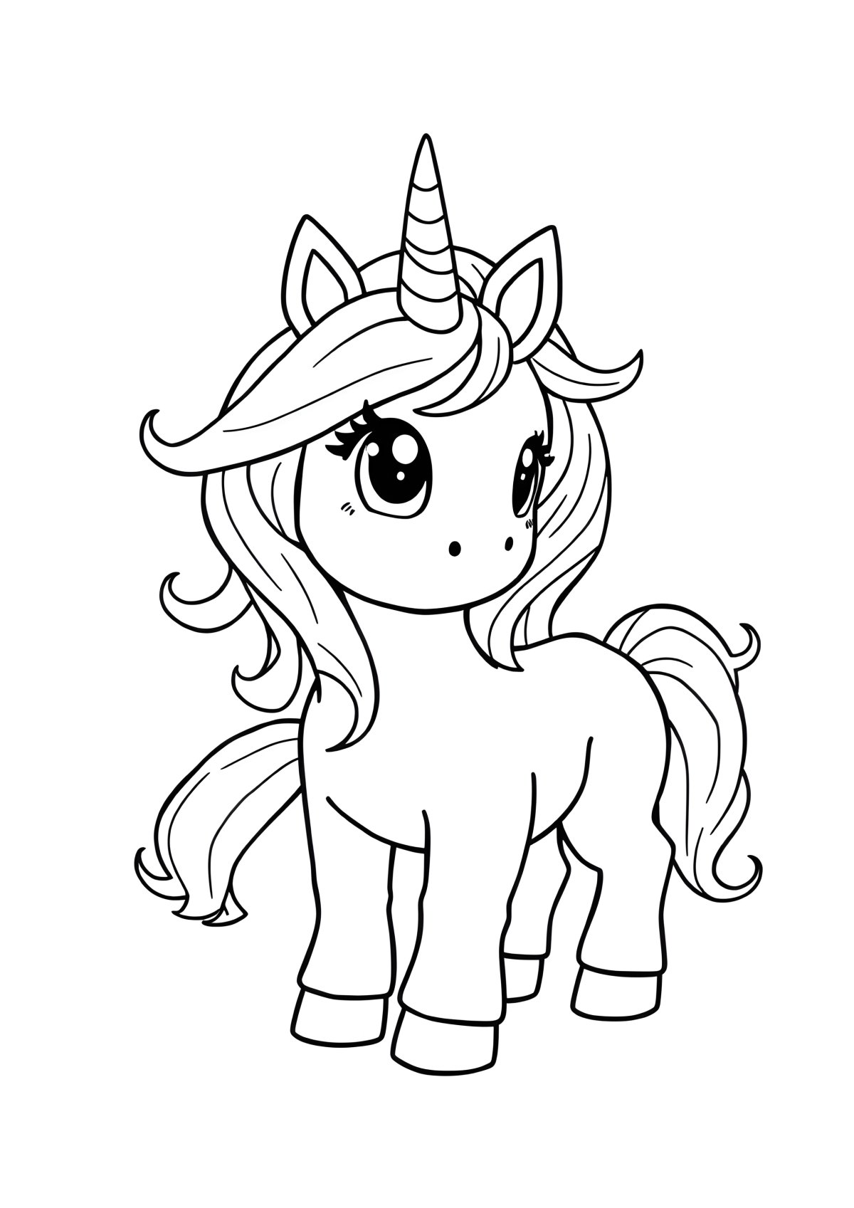 Roblox Adopt Me Coloring Page Printable Unicorn coloring page for kids
