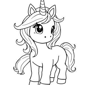 Roblox Adopt Me Coloring Page Printable Unicorn coloring page for kids