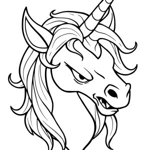 Roblox Adopt Me Evil Unicorn Coloring Page coloring page for kids