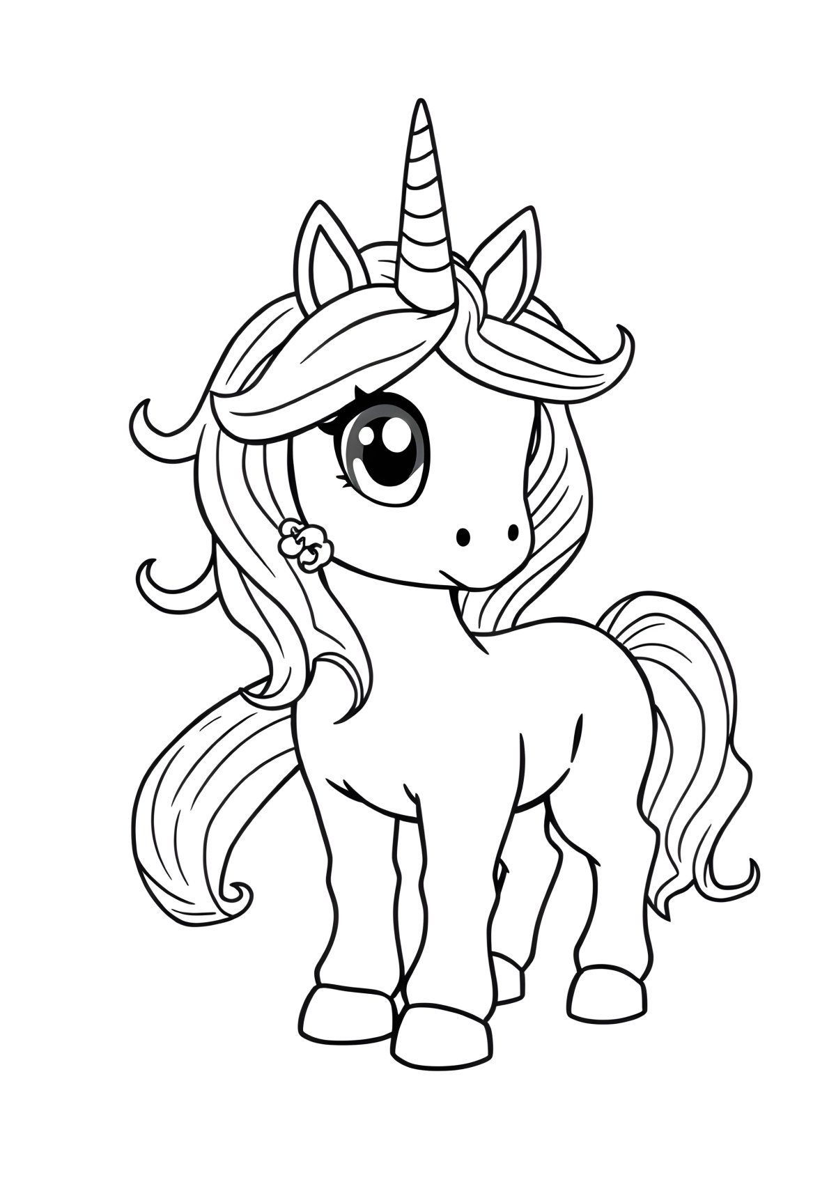 Roblox Adopt Me Unicorn Coloring Page coloring page for kids