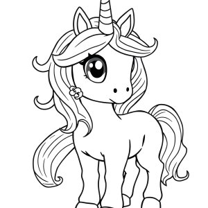 Roblox Adopt Me Unicorn Coloring Page coloring page for kids