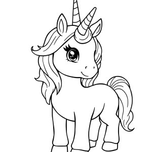 Roblox Unicorn Coloring Page coloring page for kids