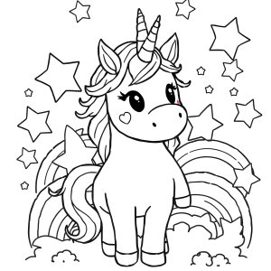 Unicorn Coloring Among Us Colouring Page coloring page for kids