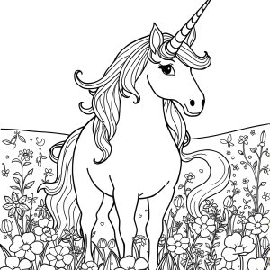 Free Printable Unicorn Coloring Page For Adults coloring page for kids