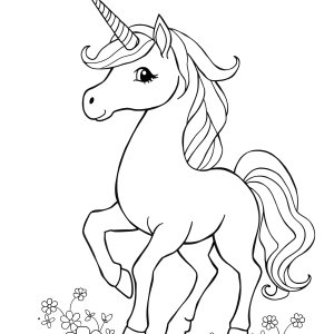 Male Unicorn Coloring Page coloring page for kids