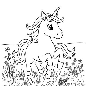 Pdf Unicorn Coloring Page coloring page for kids