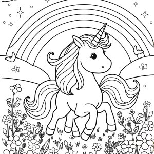 Unicorn Coloring Page Online Games coloring page for kids