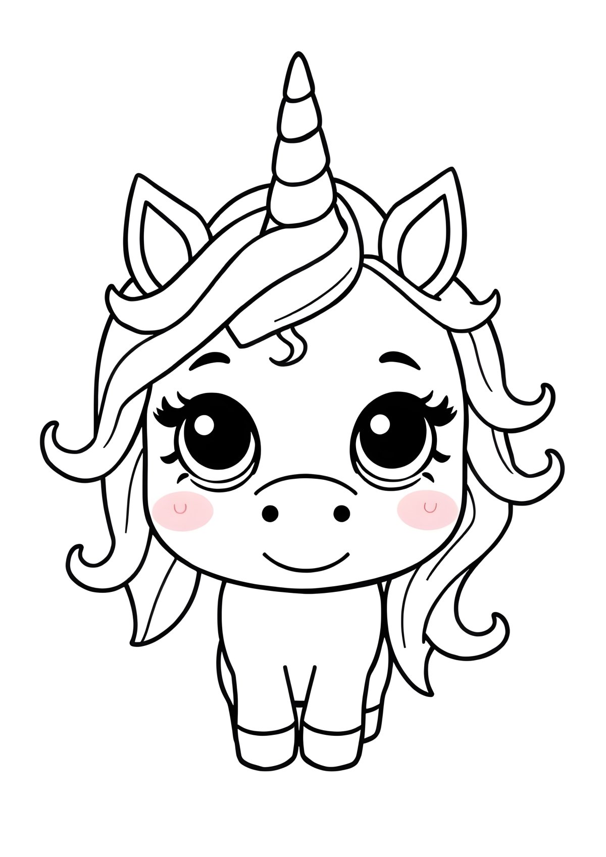Color Unicorn Lol Coloring Page coloring page for kids