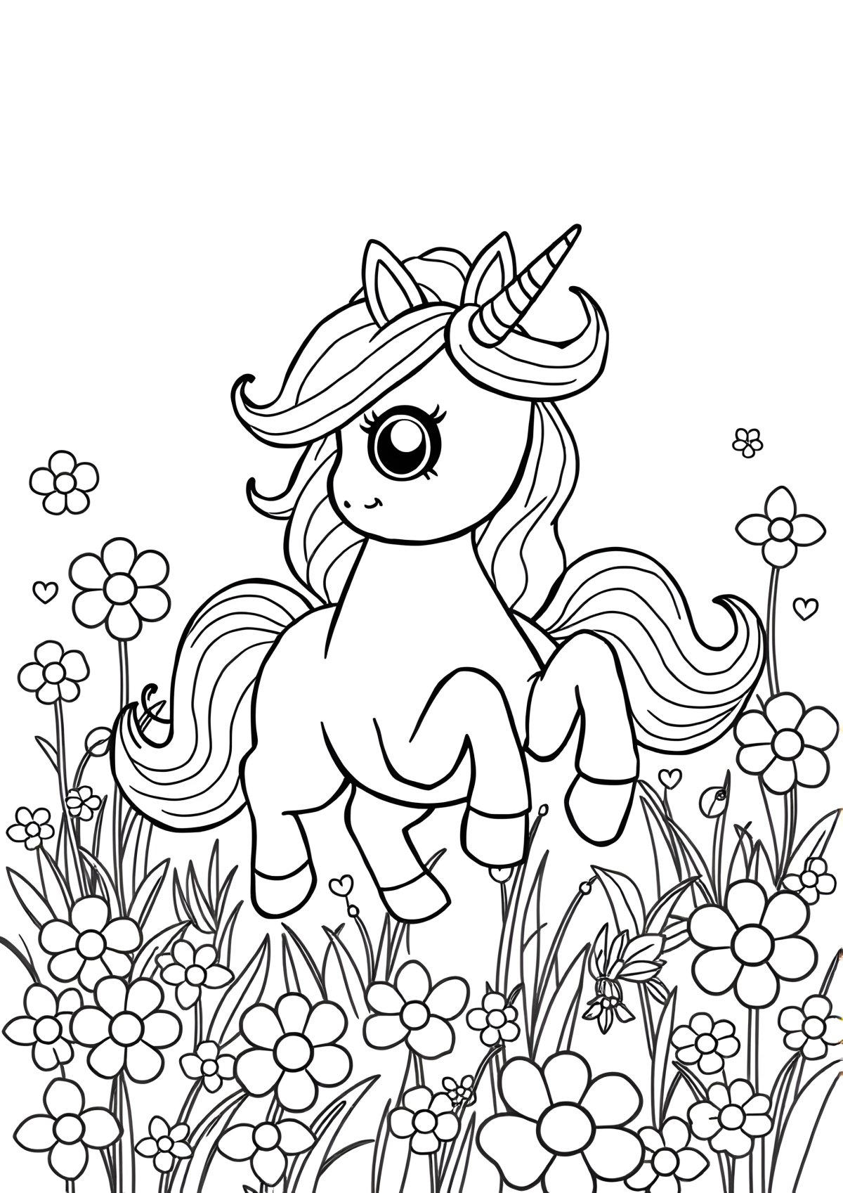 Coloring Sheet Coloring Sheet Unicorn Coloring Page coloring page for kids