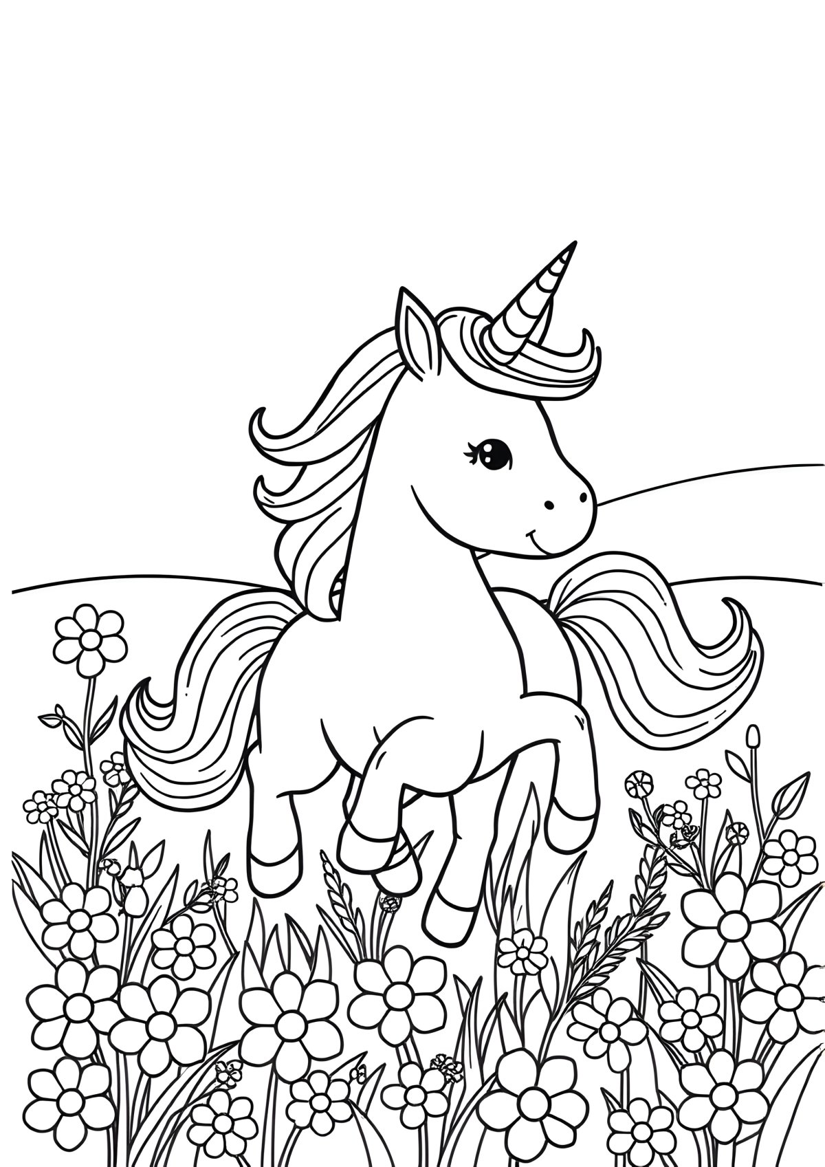 Coloring Sheet Coloring Sheet Unicorn Free Coloring Page coloring page for kids