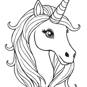 Coloring Sheet Realistic Unicorn Coloring Page coloring page for kids