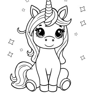 Lol Coloring Page Pets Unicorn coloring page for kids