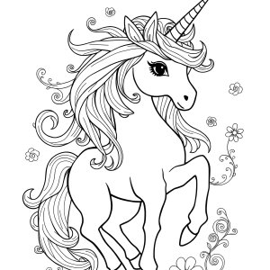 Coloring Page For Teenagers Unicorn coloring page for kids