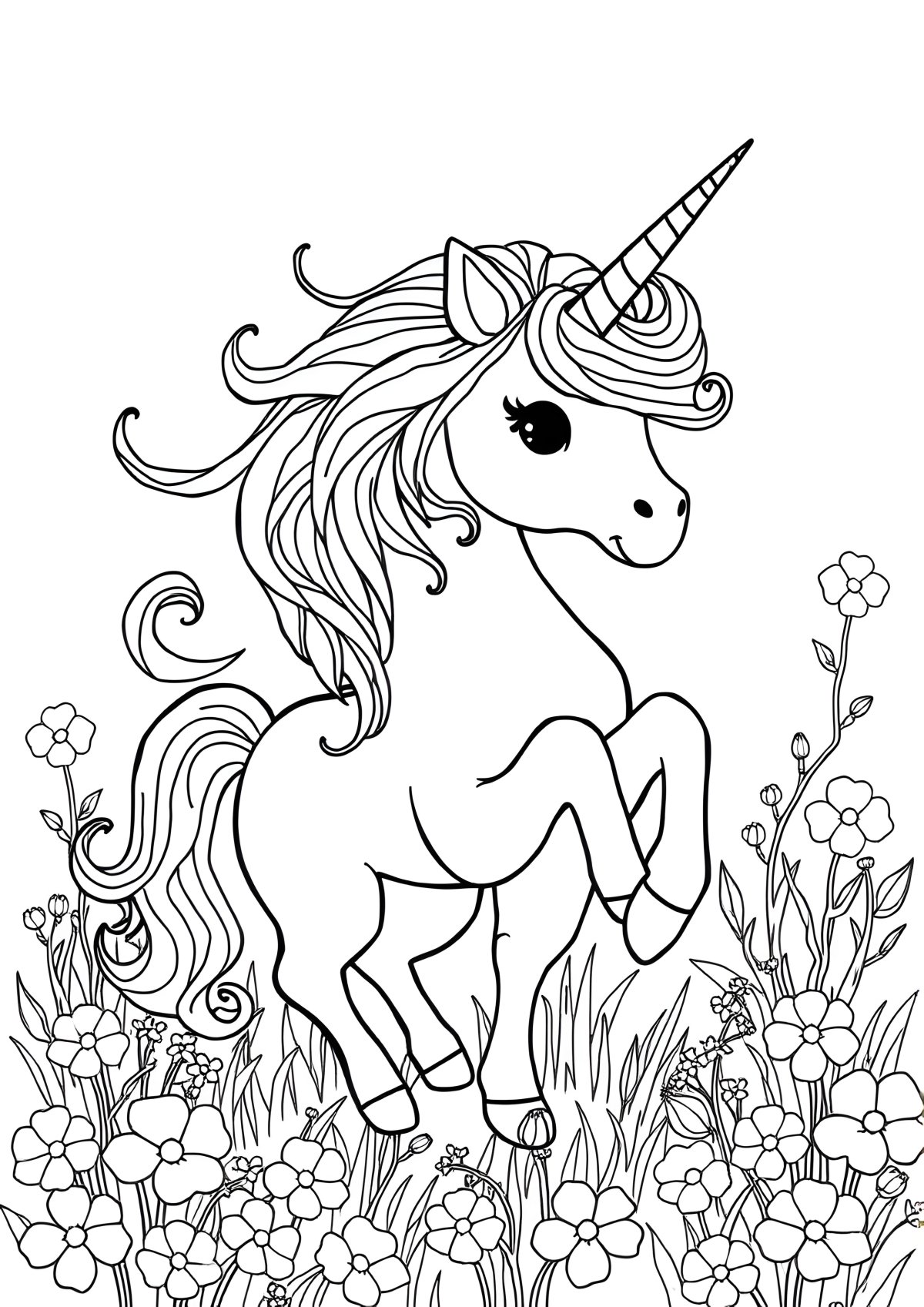 Colouring Colouring Unicorn Coloring Page coloring page for kids
