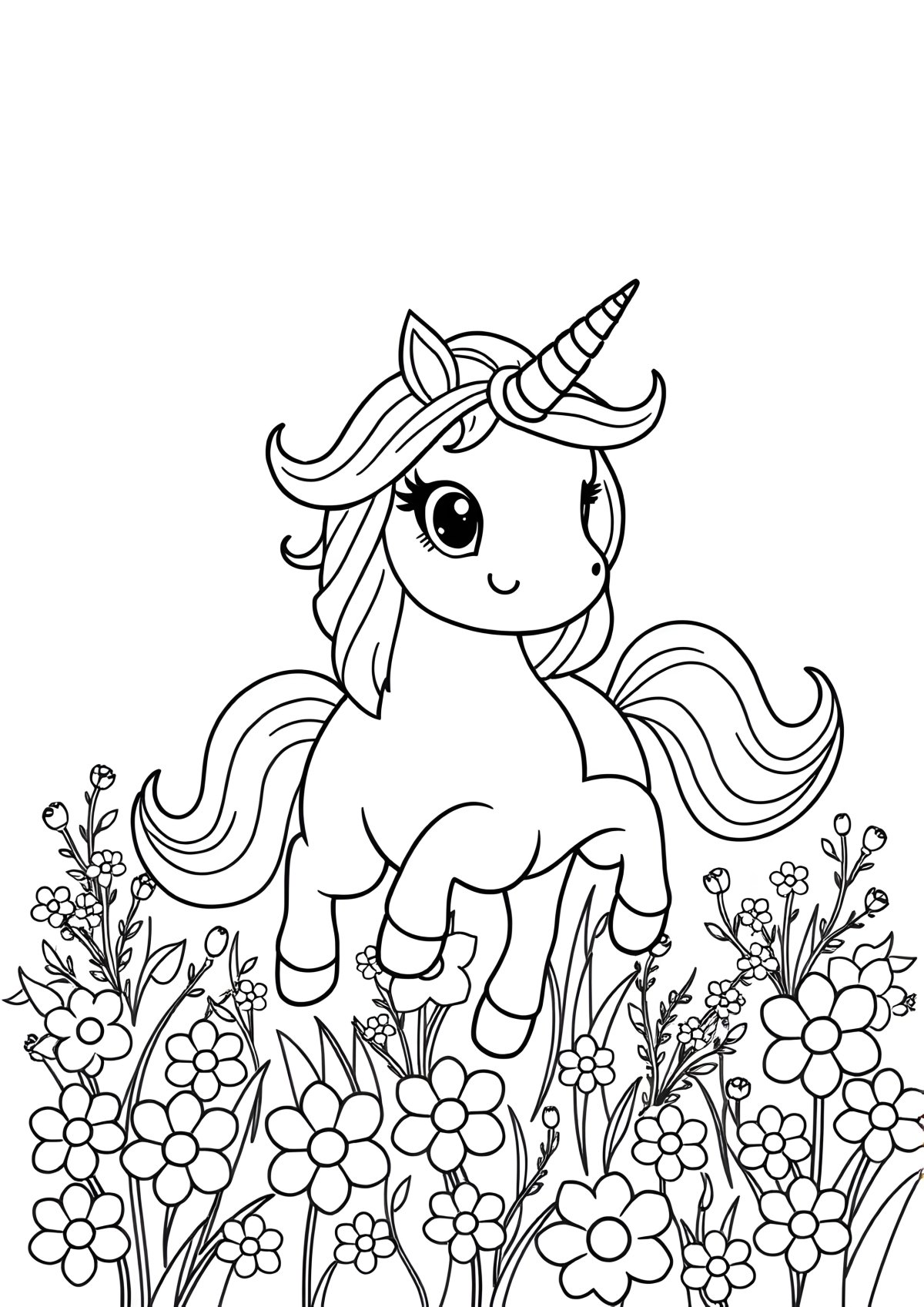 Coloring Sheet Printable Free Unicorn Coloring Page For Kids coloring page for kids