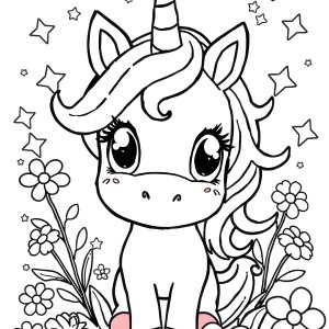 Charlie The Unicorn Coloring Page coloring page for kids