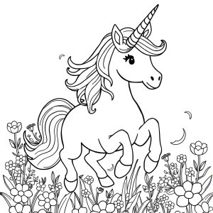Unicorn Coloring Page That Are Printable coloring page for kids