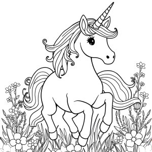 Unicorn Coloring Page That You Can Print coloring page for kids
