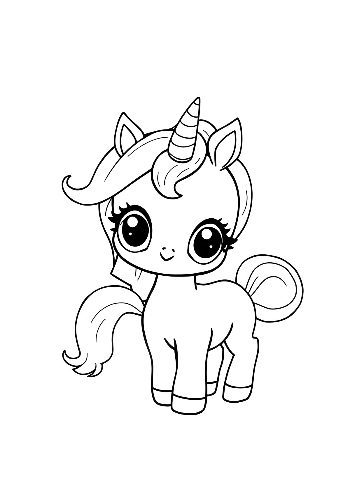 Coloring Page Shopkin Unicorn coloring page for kids