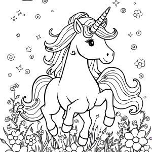 Crayola Printable Unicorn Coloring Page coloring page for kids