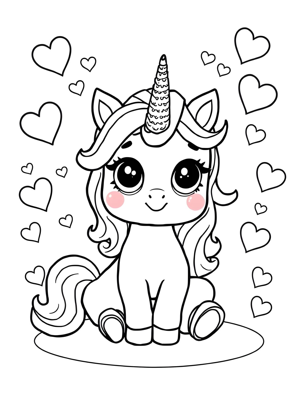 Lol Surprise Unicorn Lol Pets Coloring Page coloring page for kids