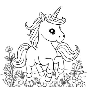 Free Unicorn Coloring Page For Kindergarten coloring page for kids