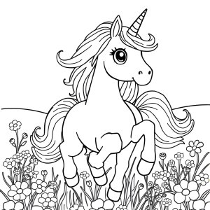 Unicorn Print Out Coloring Page coloring page for kids