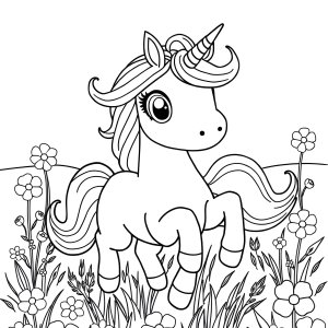 Fun Coloring Page For Kids Unicorn coloring page for kids